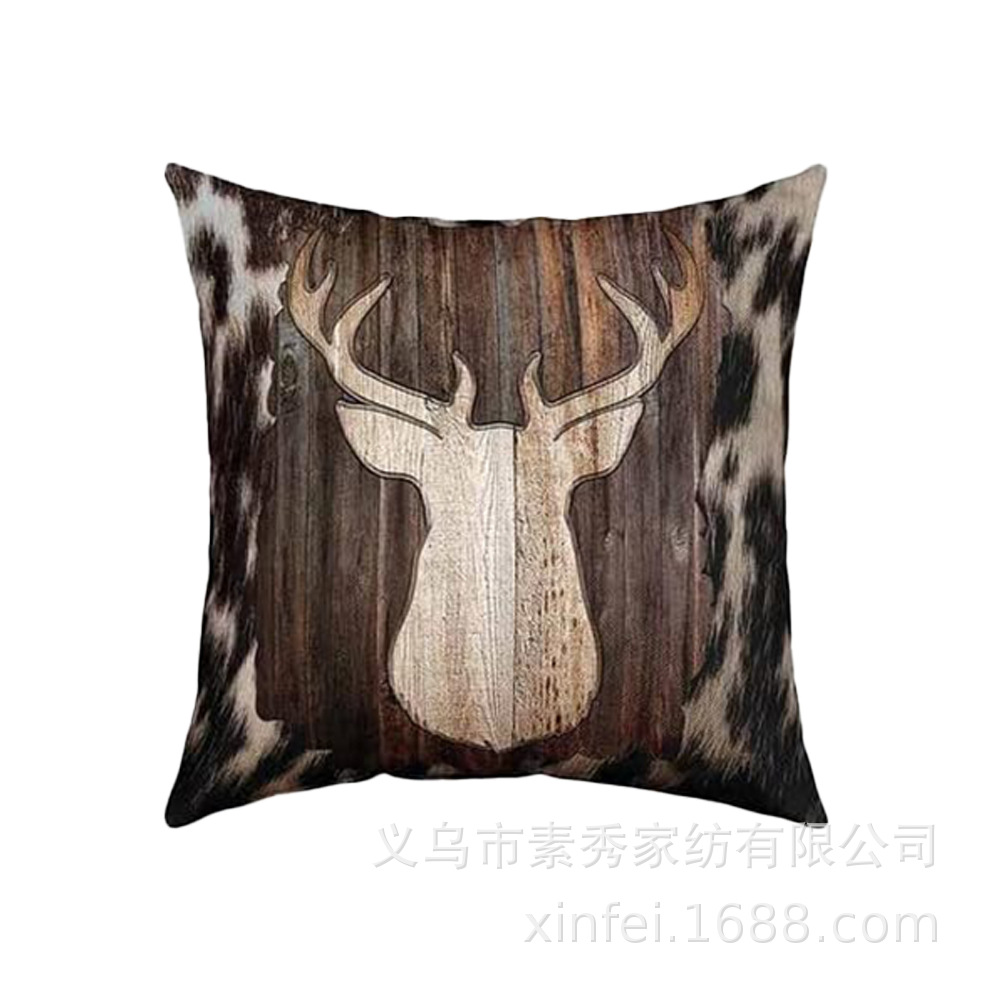 Transfronterizo amazónico Xiyin yak highland ganado animal sofá sala de estar respaldo decoración almohada abraza almohada cubierta de cojín image 37
