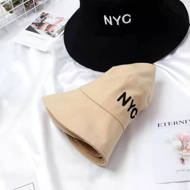 Korean Version Simple Letter Nyc Embroidery Hats Fisherman Hats display picture 1