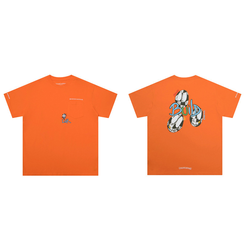 クローバーTシャツのクロスボーダーハイバージョン、ゆったりとしたトレンディなクローバークロスプリント、男女カップル同じスタイルの半袖|undefined