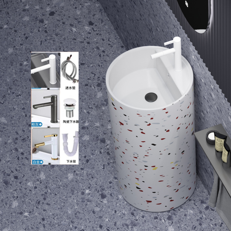 Dayuan 45+45+86 terrazzo complete set of faucets