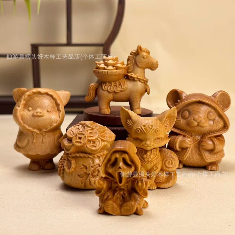 Large Collection of Cliff Cypress Wood Carvings, Skeletons, Ghosts, Popular Export Items, Zodiac Horse Figurines, Wholesale for Tourist Areas, Lucky Bags, Mooncakes, Dogs, Cats Large Collection of Cliff Cypress Wood Carvings, Skeletons, Ghosts, Popular Export Items, Zodiac Horse Figurines, Wholesale for Tourist Areas, Lucky Bags, Mooncakes, Dogs, Cats