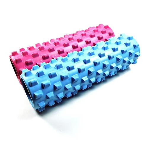 EVA Solid Yoga Roller 45cm 33cm Fitness Foam Roller Muscle Relaxation Leg Massager Back Rolling Wolf Tooth Club