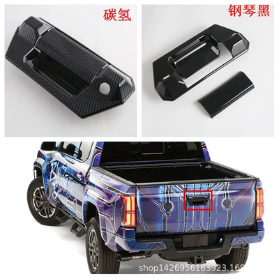 Şüşə kənarı xromları/moldingləri – for Toyota 24 Tacoma Exterior - piano-black-rear-door-bowl2