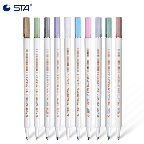 STA Sta 6551 Metal Acrylic Markers Water-based Paint Pens Student Dedicated DIY Photo Album Pen Dedicated Diary 