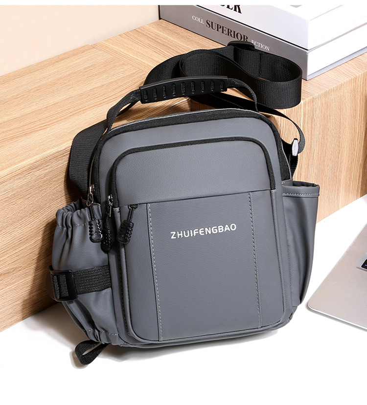 2025 New fashionable men's bag, large-capacity single-shoulder bag, durable backpack, multi-pocket business casual men's crossbody bag undefined