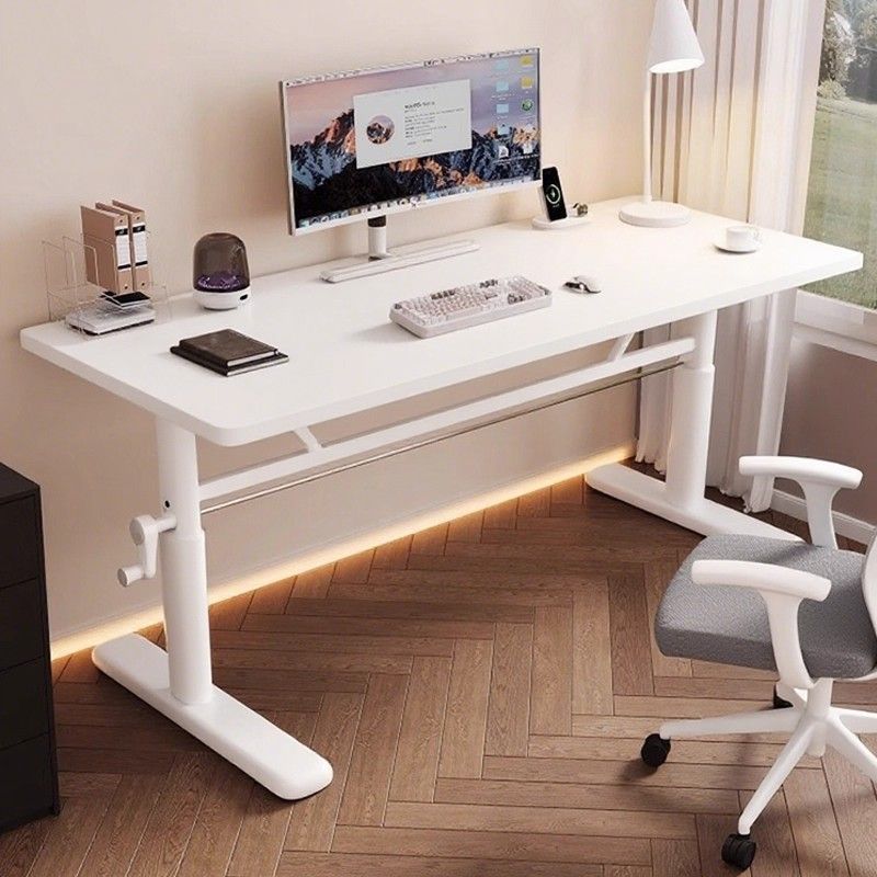 Computer Desk Hand-Operated Lifting Desktop Student Home Desk Study Table Simple Office Desk Workbench E-Sports Table