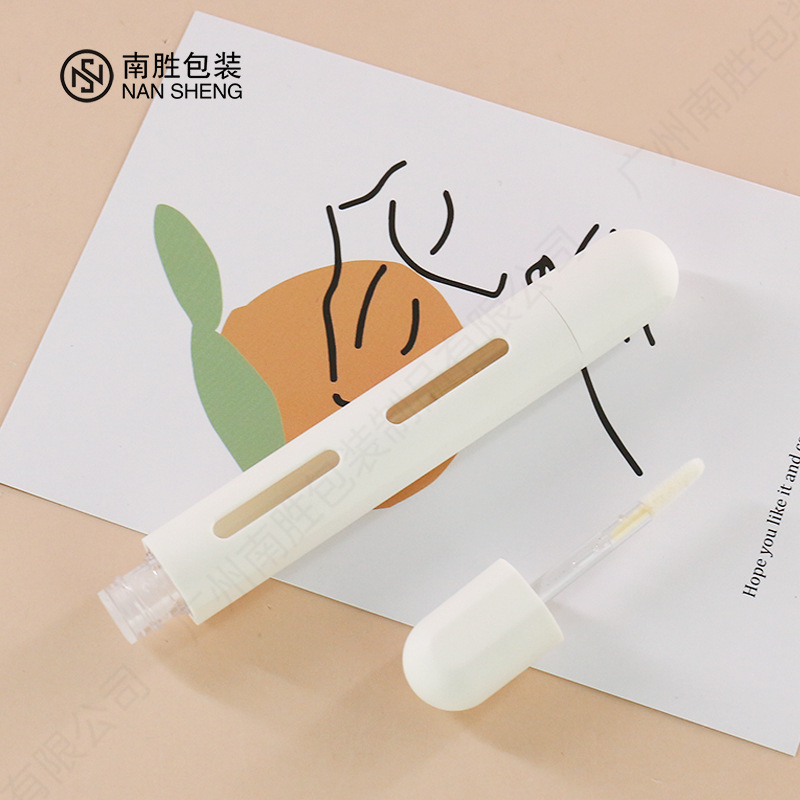 双头唇彩管 新款异形塑料abs唇蜜管  两用旋转唇釉遮瑕液化妆品瓶