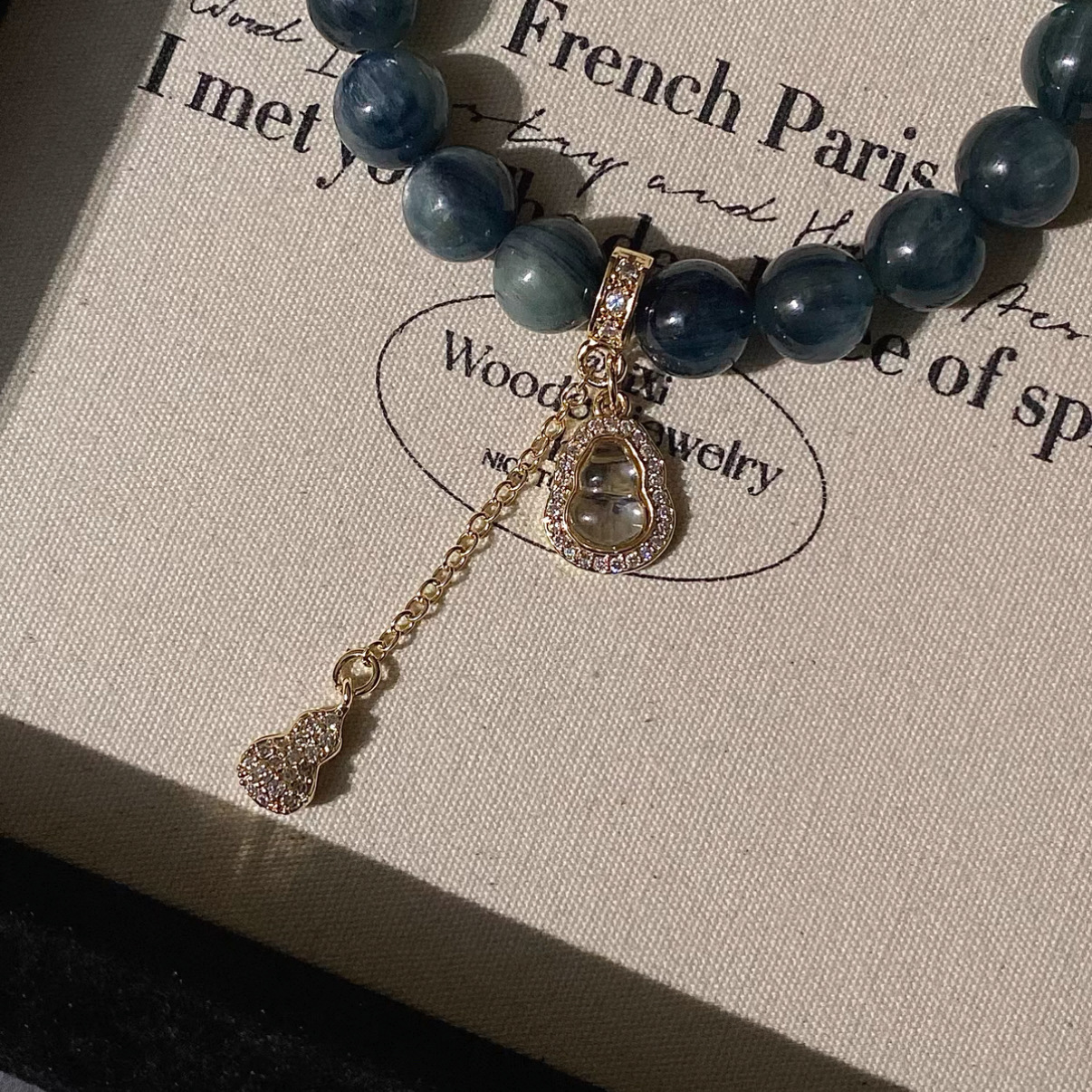 14K Gold-Plated Color-Preserving Crystal Accessories Inlaid with Zirconium Gourd Chain Spacer Beads Handmade DIY Bracelet Necklace Jewelry