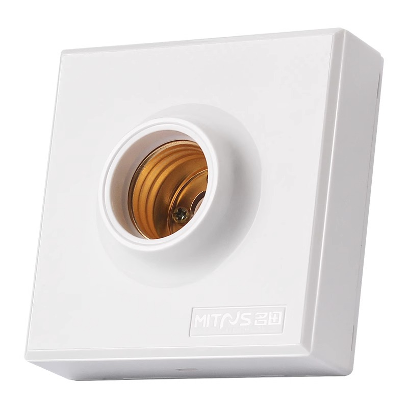 Bombilla LED con base de tornillo E27 para montaje en superficie, control de sonido y luz, lámpara de bajo consumo, base de lámpara en espiral, portalámparas de cerámica.