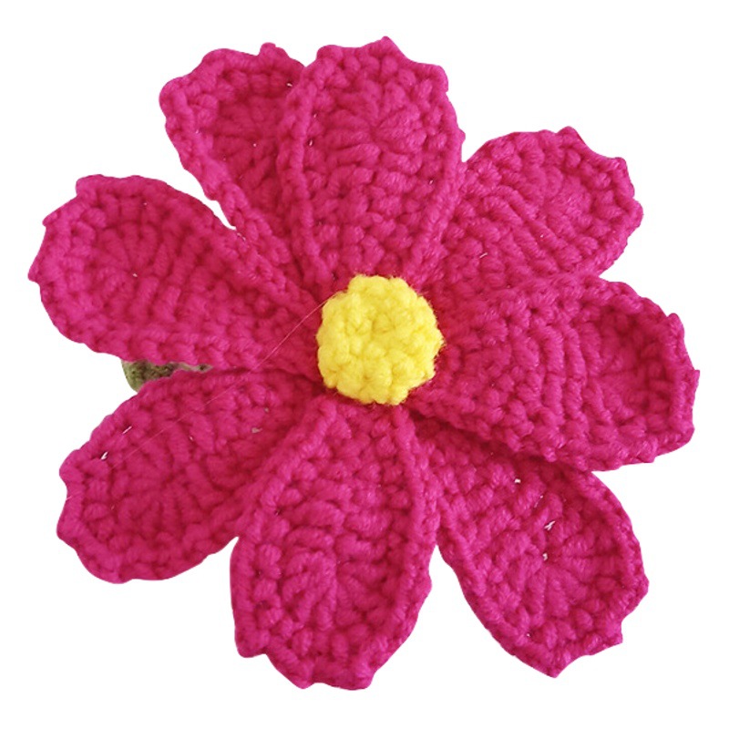 Gancho de alambre suave Xuefei aguja de algodón de leche de cuatro hilos tejida Flor de mora flor artificial hecha a mano creativa flor falsa decorativa