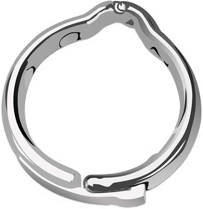 Metal Penis Weight Training Ring, Foreskin Restraint Lock Ring, Large Size — detail image 2