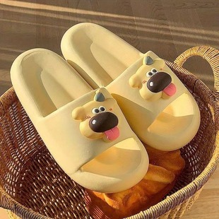 [Shoe flower] cute cartoon three-dimensional small yellow dog hole decorative shoe buckle detachable accessories diy slippers