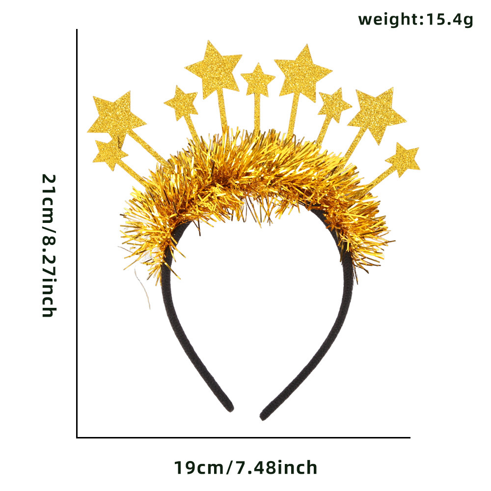 Estrellas doradas Striped Hairband