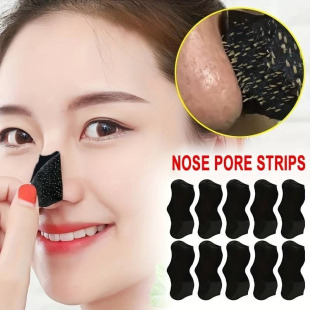 Cross-Border Blackhead Removal Nose Patch, Bamboo Charcoal Blackhead Removal Patch, T-Zone Pore Cleaning Nose Mask, Peel-Off Nose Patch