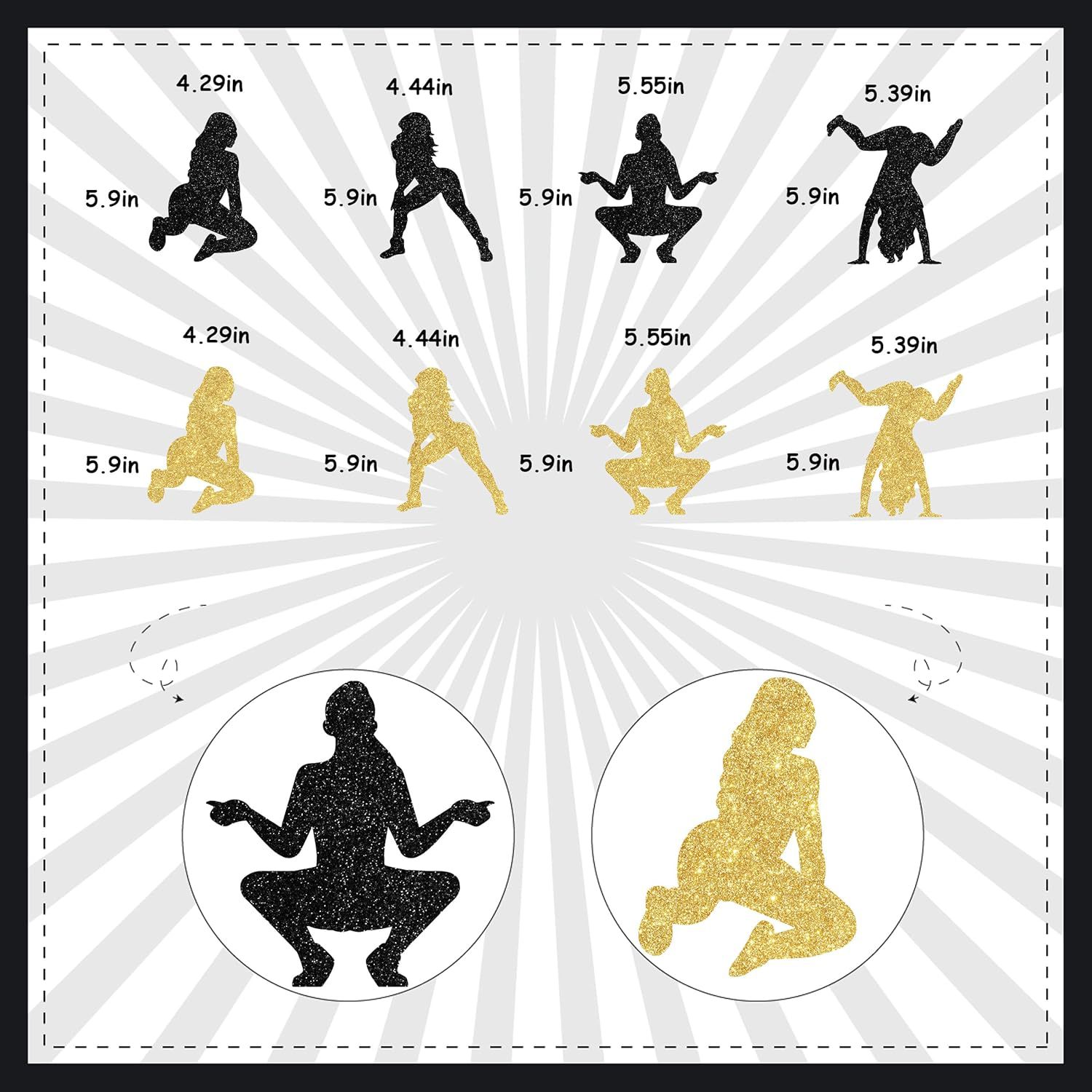 Fitness tema de fiesta de cumpleaños set decoración negro oro fitness personaje de cumpleaños tira bandera tamaño de pastel