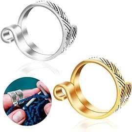 欧美新款戒指 饰品简约开口可调节手指针织钩针环女个性织带指环
