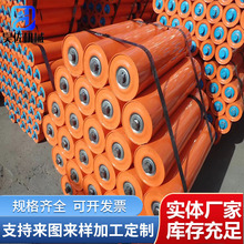 TD75皮带机烤漆上槽型托辊 V型槽型支架35度平行三联无动力