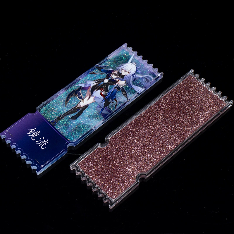 Акриловый зыбучий песок корень билета оптом новая мода Лазерная периферийная картина дня рождения УФ Goo Kaka свет ночные украшения