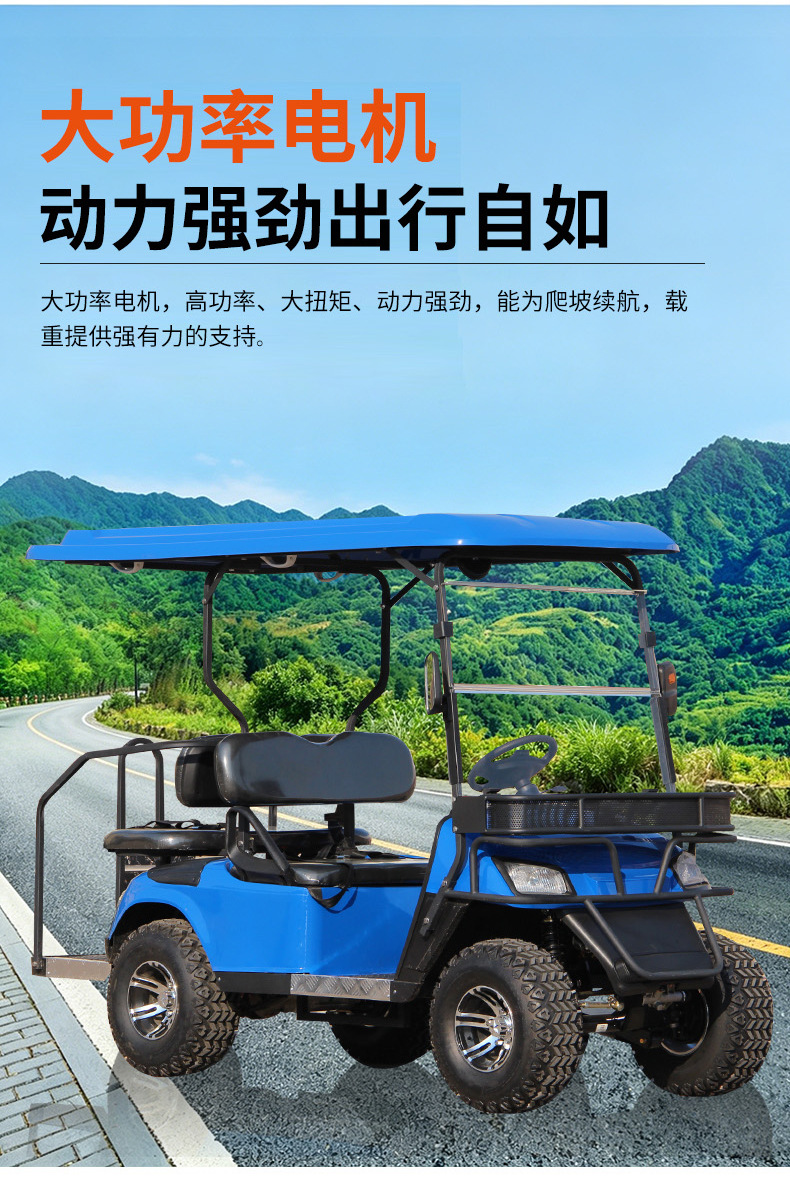 Mass Customization of Electric Golf Carts, Sightseeing Vehicles, Enterprise Park Shuttles, and Golf Carts Specifically for Golf Courses