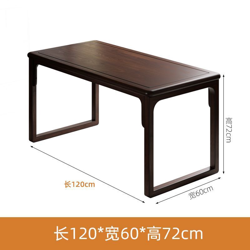 Nuevo estilo chino de madera sólida mesa de té silla combinación casera balcón Zen mesa de té sala de té mesa de té oficina pequeña mesa de té
