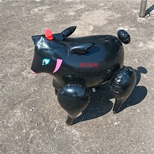 热销现货PVC充气玩具PVC充气儿童卡通玩偶PVC充气黑山羊玩具供应