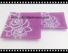 热弯图案客供钢化玻璃盘