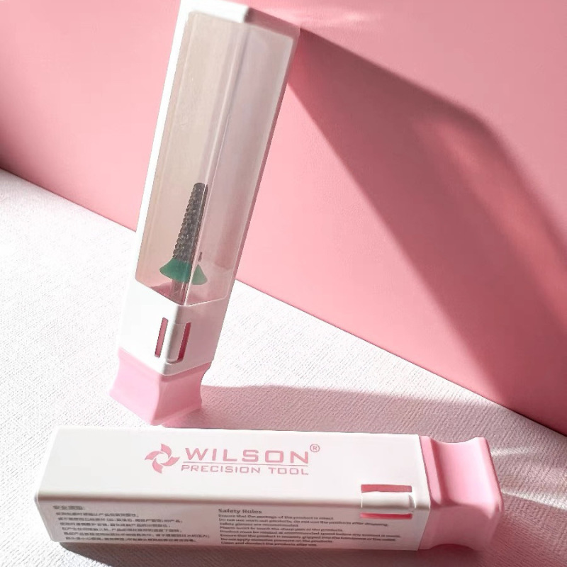 WILSON惠而顺美甲钨钢打磨头双向顺锥球头半贴甲片打台阶美甲工具|undefined