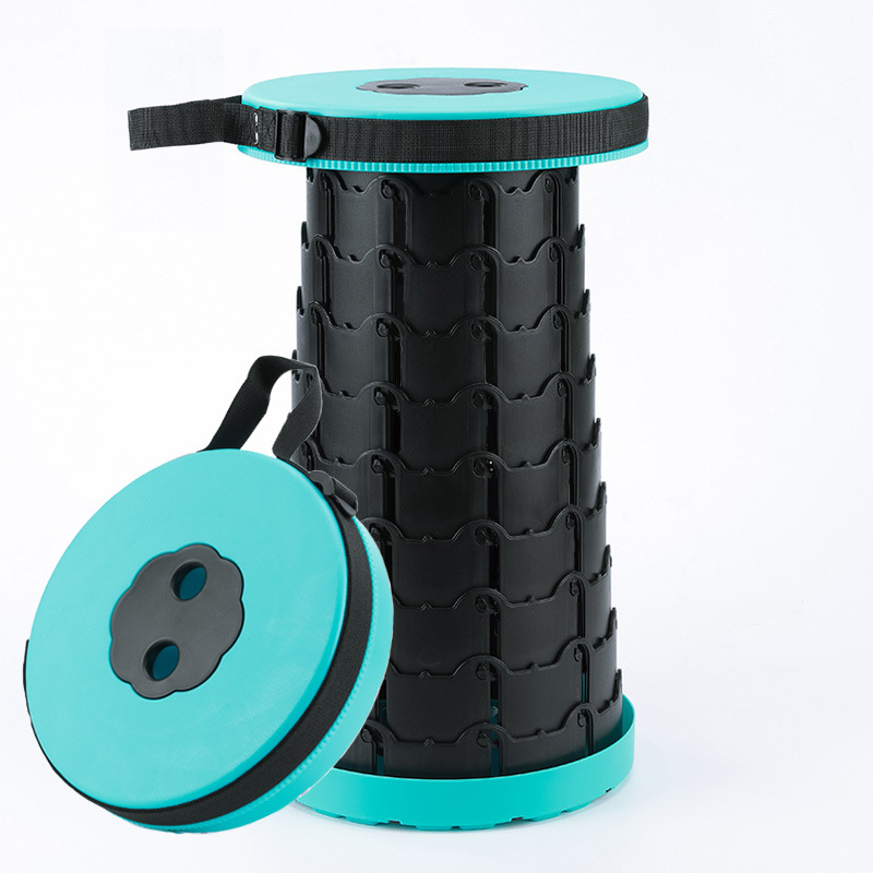 Taburete arco iris retráctil pequeño banco doméstico taburete de pesca ajustable portátil al aire libre asiento de cola de mano Maza