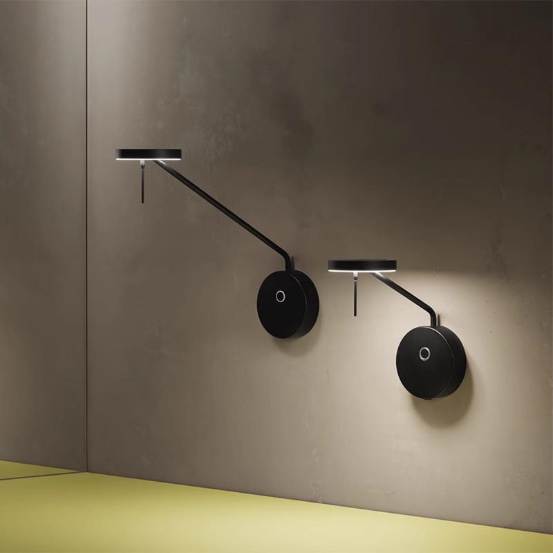 Dormitorio simple personalidad rotatoria diseñador de diseño de pared creativo largo brazo oscilante pared ajustable estudio