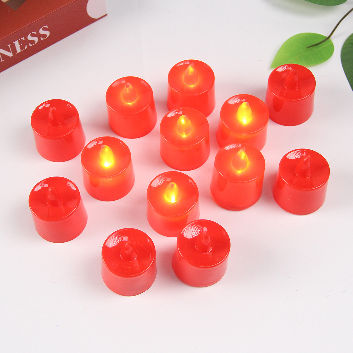 LED电子蜡烛求婚生日婚庆节日浪漫装饰塑料仿真蜡烛圆柱春节元宵