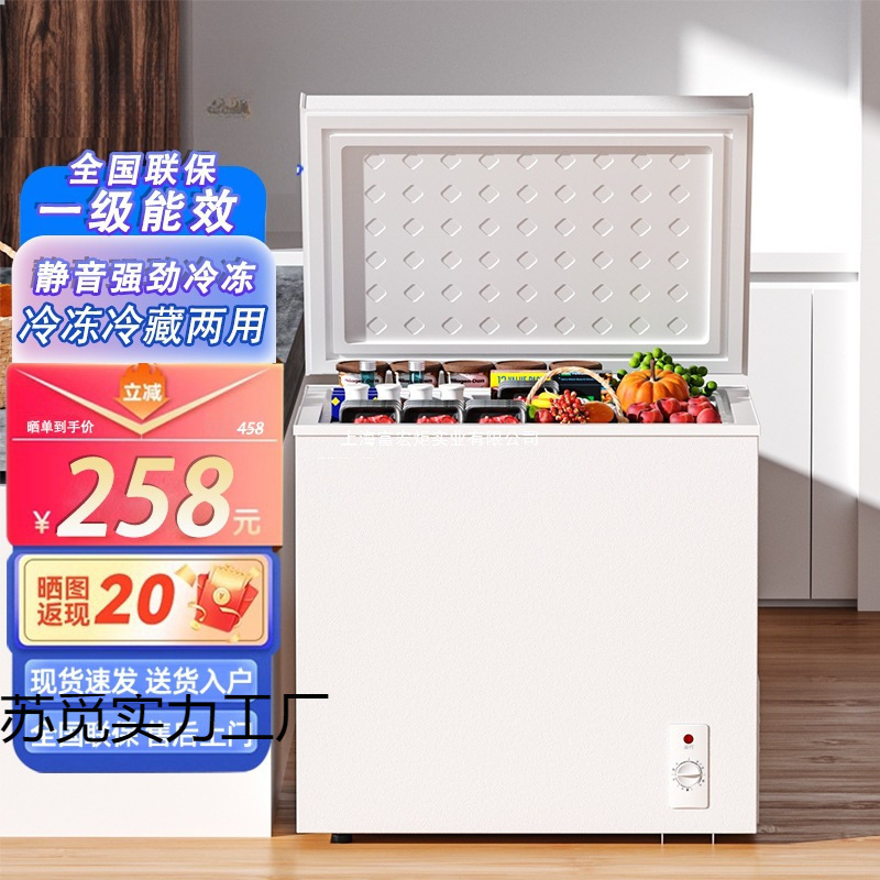 第一レベルの省エネ小型冷凍庫家庭用小型全冷凍冷蔵両用冷凍庫ミニ霜取り商業冷凍庫|undefined