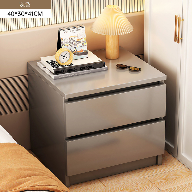 Escritorio de cabezal de cama dormitorio simple pequeño estante doméstico simple moderno armario de almacenamiento armario de almacenamiento nuevo 2025