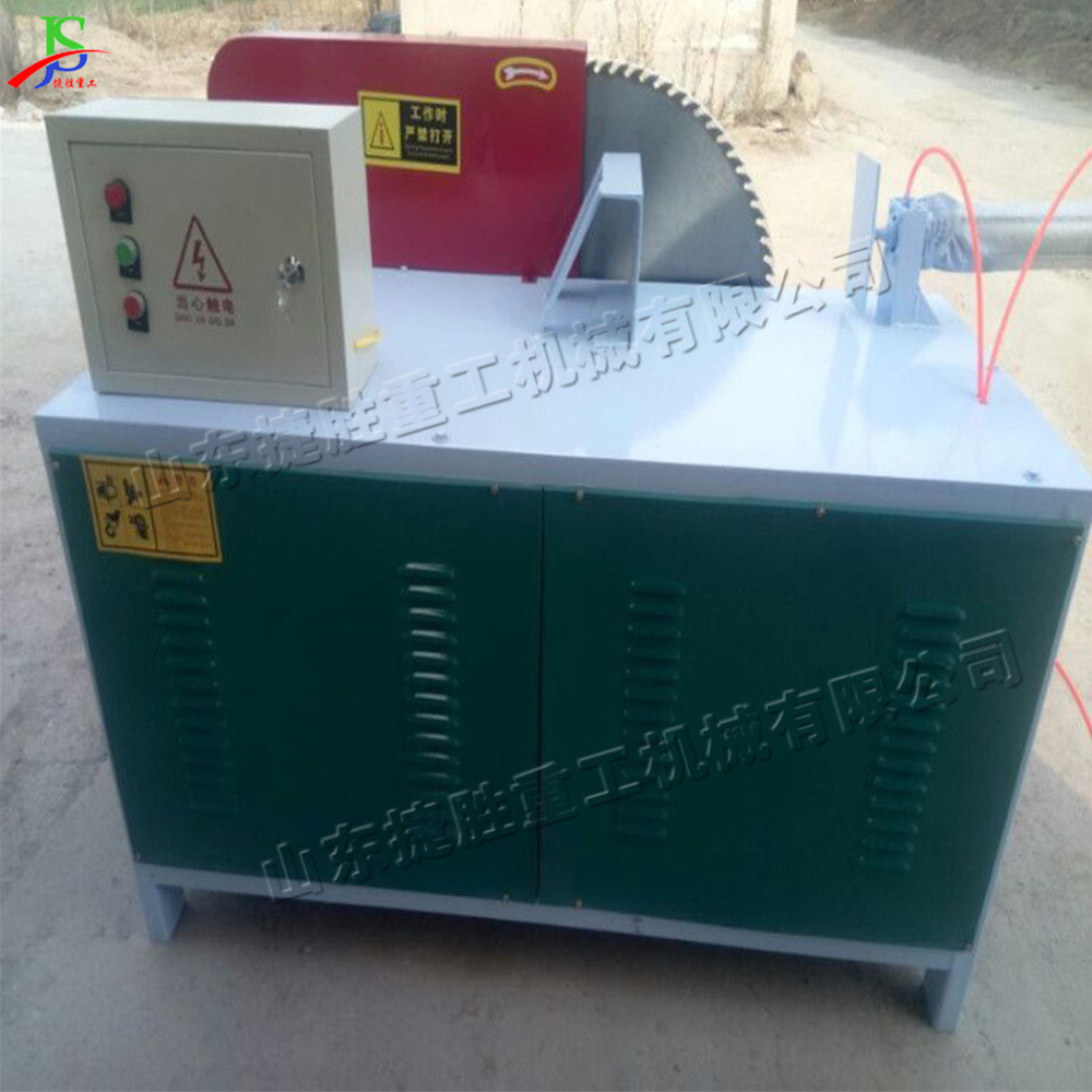 Sierra de corte de madera redonda semiautomática de madera redonda cortadora eléctrica de madera de madera de fábrica de muebles