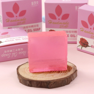 [Jingcai Butterfly] Rose Essential Oil Handmade Soap Oil Control Deep Cleansing Aromatherapy Essential Oil Moisturizes Skin with Long-Lasting Fragrance