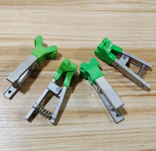 成功创业VCP电镀线用绿色双夹点小夹子不锈钢小夹子夹具PCB夹具-阿里巴巴