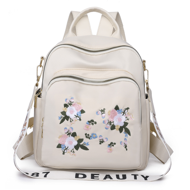 2024 verano nuevo estilo casual damas Oxford mochila bordado de moda multifuncional mochila pequeña al por mayor