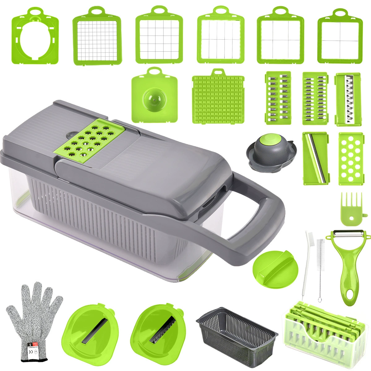 Cross -border multi -functional vegetable cutting artifact shaved shredders potato slice cutter cutter