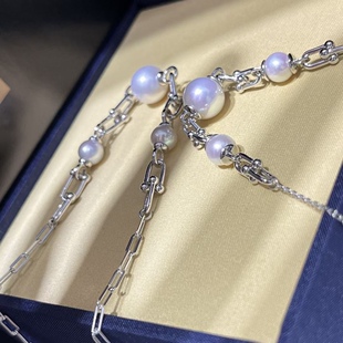 New Seiko DIY Pearl Accessories Horseshoe Necklace Earrings Full Body S925 Sterling Silver Earrings Semi-Finished Empty Drag Batch
