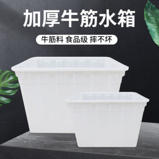 Rectangular Thickeneded Beef Tendon Water Tank Plastic Water Tank Aquaculture Box Selling Fish Farming Box Beef Tendon Basin Large Water Storage Bucket