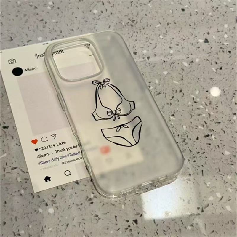 Simple verano pequeño y fresco para iPhone16 funda para teléfono móvil 15ProMax Coconut 14Pro femenino 13 nuevo 16PM