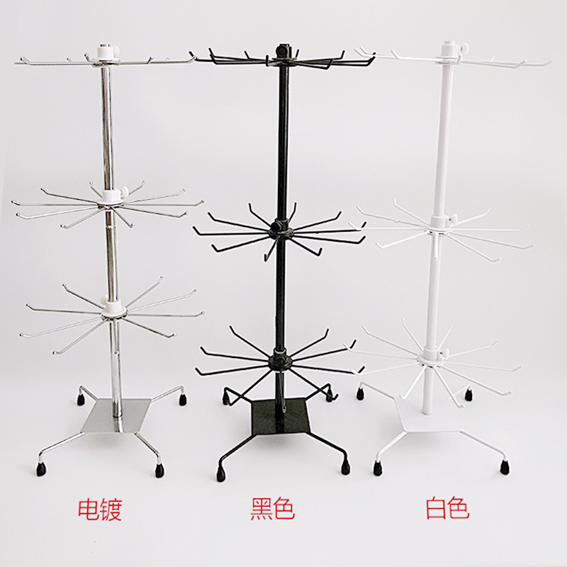 Jewelry display rack jewelry rack street stall artifact earring rack multi-layer necklace rack mobile phone accessories storage rack wholesale