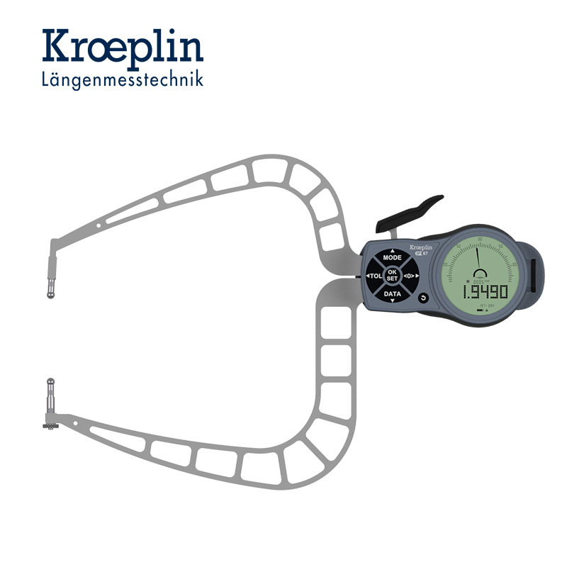 KROEPLIN直接测量电子式数显外测卡规K4100