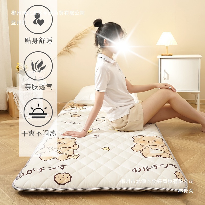 Floor Sleeping Mat Soft Cushion Student Dormitory Mattress Rental Single Mattress Sponge Mattress Polyester Fiber Simple and Modern