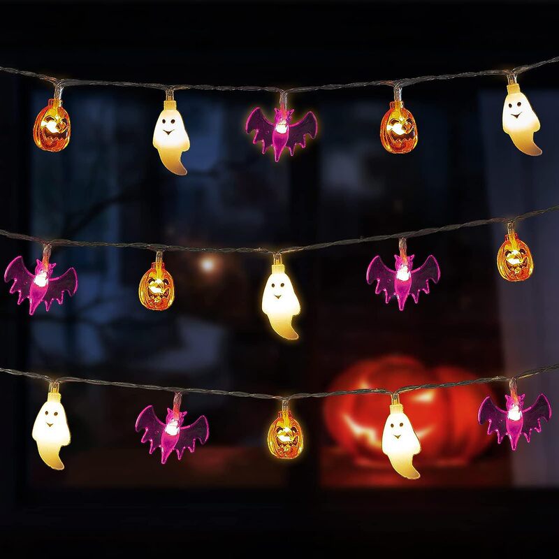 ハロウィンライトストリング LED ストリングライトカボチャ装飾ライトハロウィンライトバッテリーボックス雰囲気ライトストリングライト LED ストリングライト|undefined