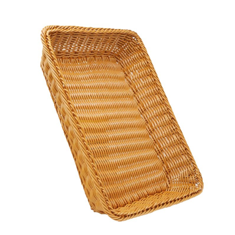 Panier de rangement en rotin tressé avec couvercle et doublure_voghion.com