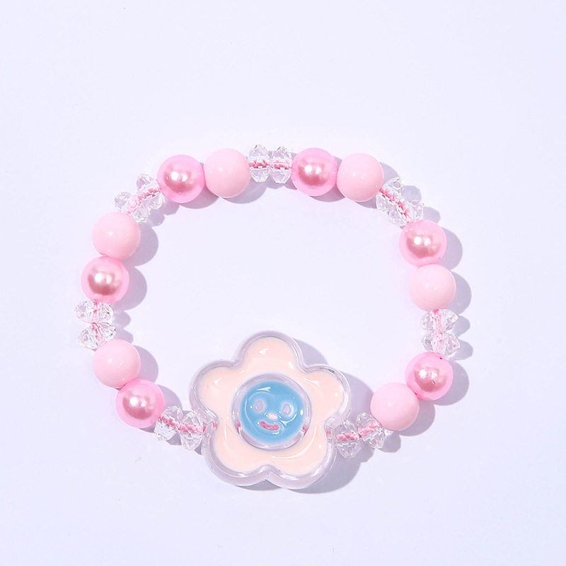 Cartoon Style Rabbit Flower Butterfly Arylic Beaded Kidu0027S Bracelets 1 Piece