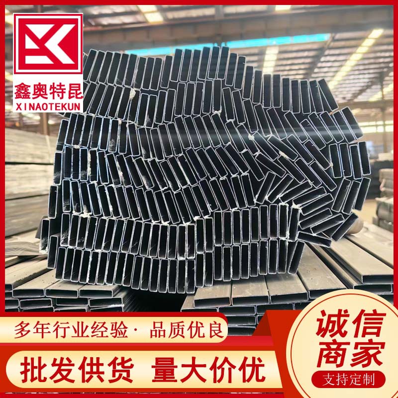 10*50黑退扁钢管 家具用热镀锌方矩管  方钢通 折弯不开裂 规格全