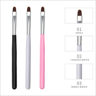 In stock single black and white powder short rod round head phototherapy pen wholesale beginner phototherapy nail brush tool