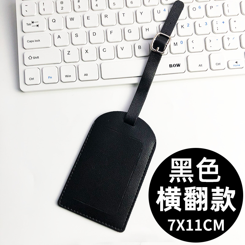 Transfronterizo spot multicolor, dos tipos de tapa plana, tarjeta de embarque de cuero gruesa con firma impresa en papel, tarjeta de equipaje pu