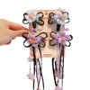 Children's hair accessory, hairgrip, retro wig with tassels, flowered